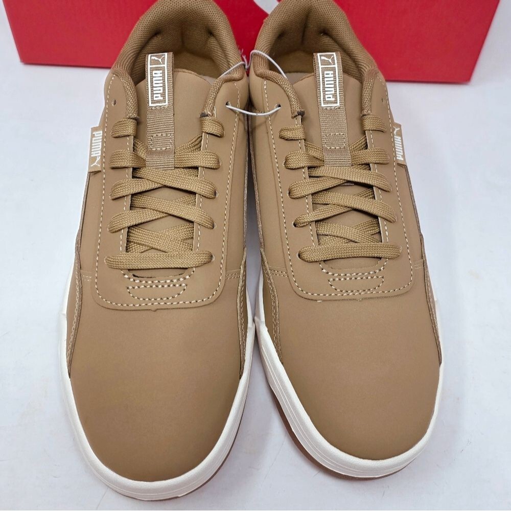 PUMA Men's Skate Court Buck Sneaker Low Top Softfoam Brown Lace Up Size 8.5 NIB - Picture 3 of 14